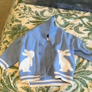 Janie and Jack bunny sweater